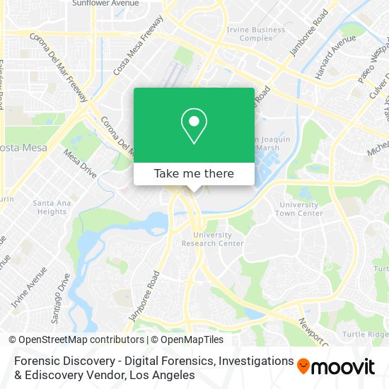 Mapa de Forensic Discovery - Digital Forensics, Investigations & Ediscovery Vendor