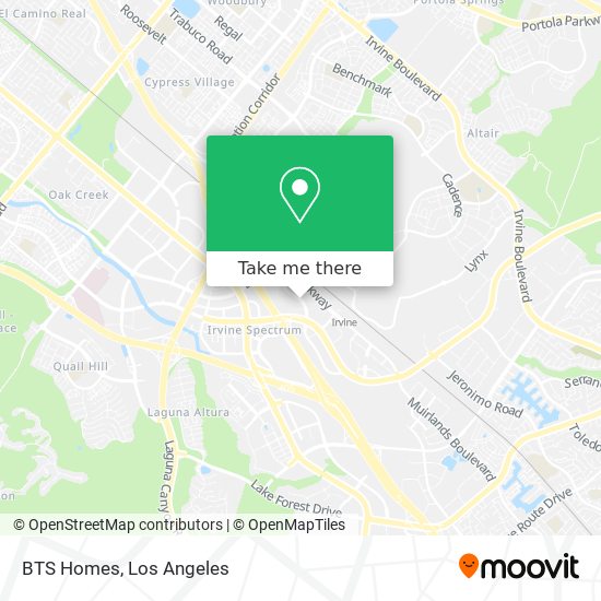 BTS Homes map