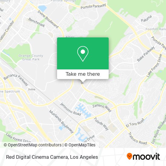 Mapa de Red Digital Cinema Camera