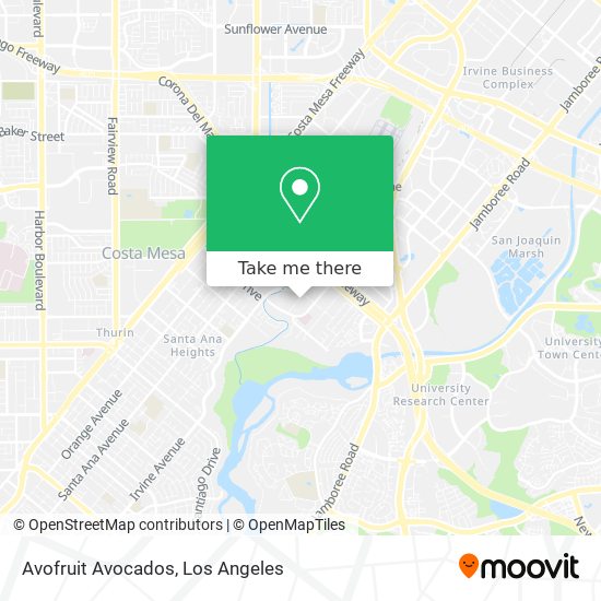 Mapa de Avofruit Avocados