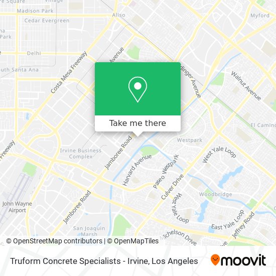 Truform Concrete Specialists - Irvine map