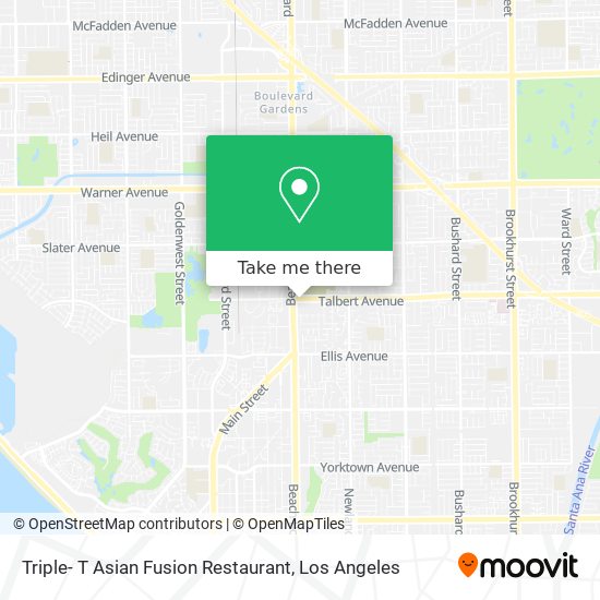 Mapa de Triple- T Asian Fusion Restaurant