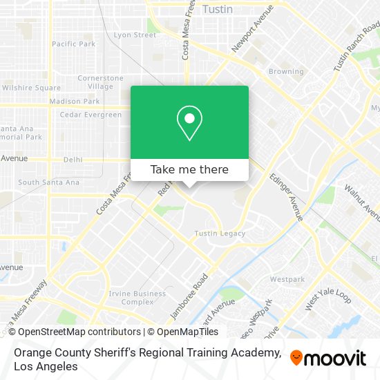 Mapa de Orange County Sheriff's Regional Training Academy