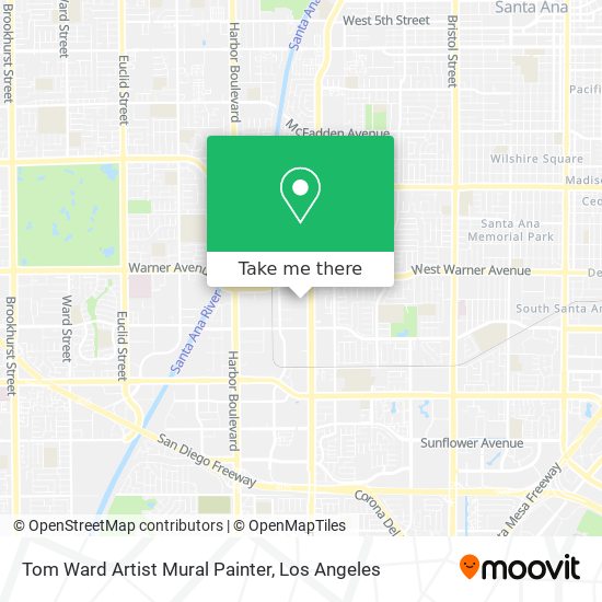 Tom Ward Artist Mural Painter map