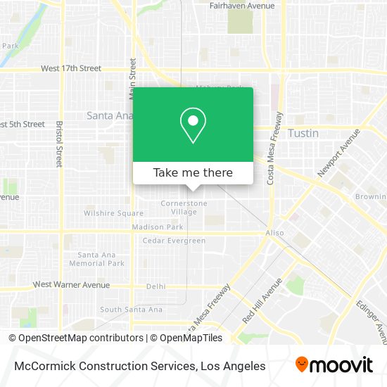 McCormick Construction Services map
