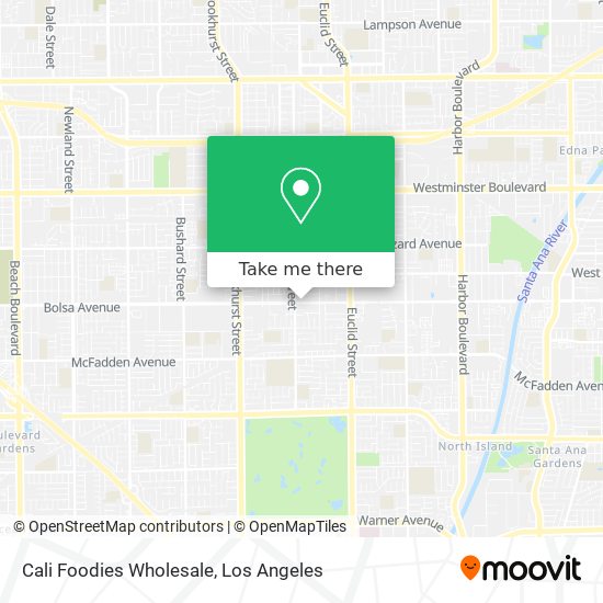 Cali Foodies Wholesale map