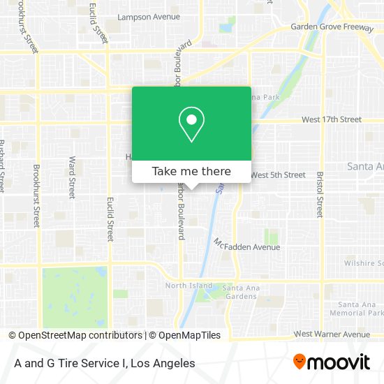 A and G Tire Service I map