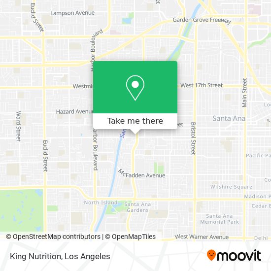 King Nutrition map