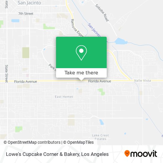 Lowe's Cupcake Corner & Bakery map
