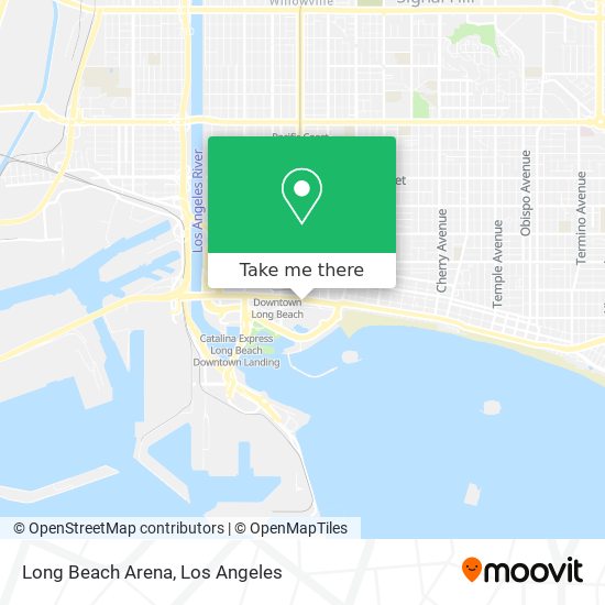 Mapa de Long Beach Arena