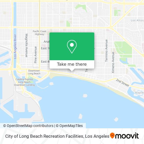 City of Long Beach Recreation Facilities map