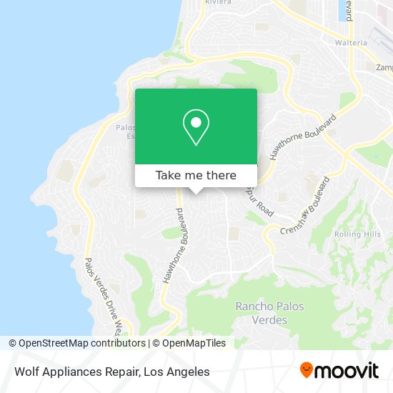 Wolf Appliances Repair map