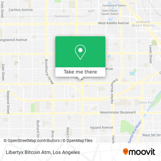 Mapa de Libertyx Bitcoin Atm