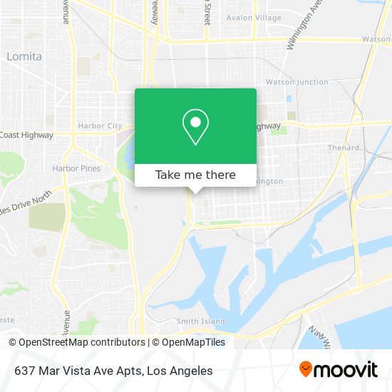 637 Mar Vista Ave Apts map