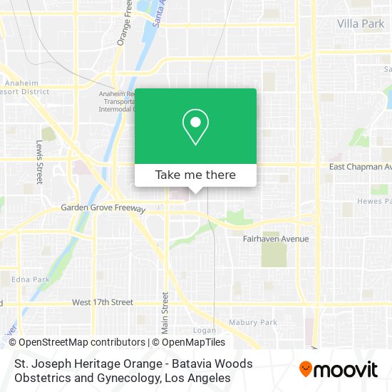 Mapa de St. Joseph Heritage Orange - Batavia Woods Obstetrics and Gynecology