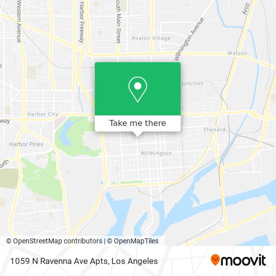 Mapa de 1059 N Ravenna Ave Apts