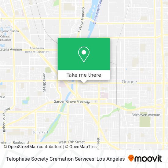 Mapa de Telophase Society Cremation Services