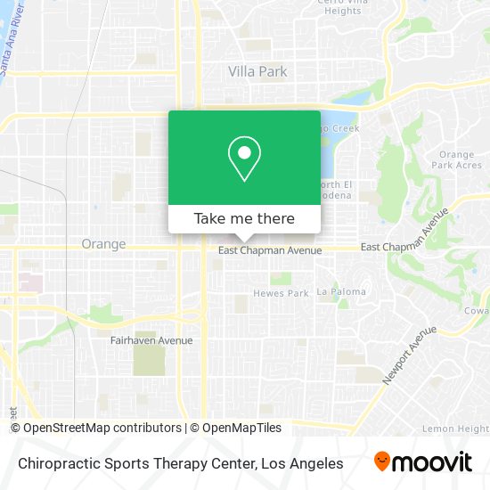 Mapa de Chiropractic Sports Therapy Center