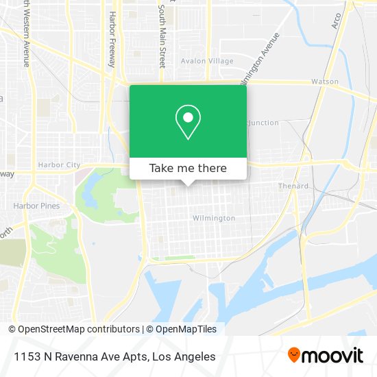 Mapa de 1153 N Ravenna Ave Apts