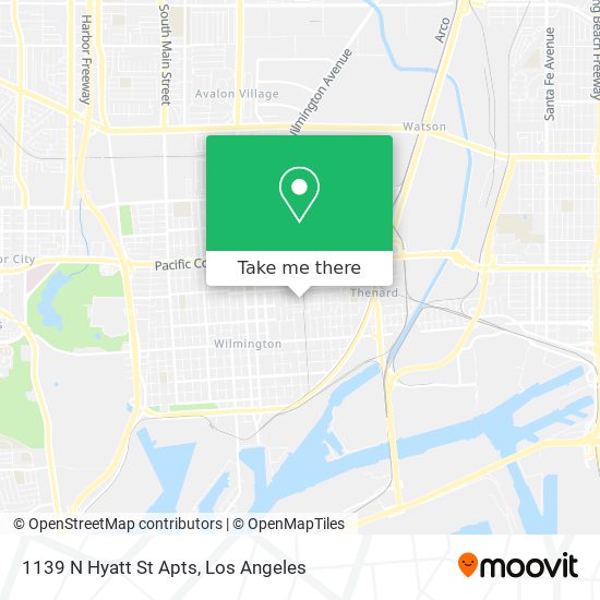 Mapa de 1139 N Hyatt St Apts