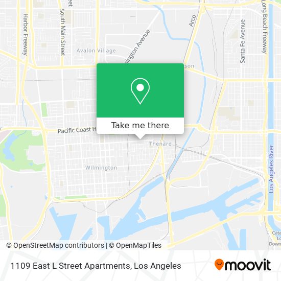 Mapa de 1109 East L Street Apartments