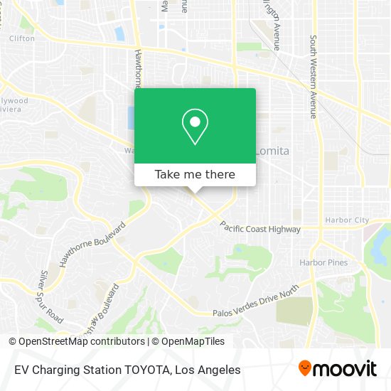 EV Charging Station TOYOTA map