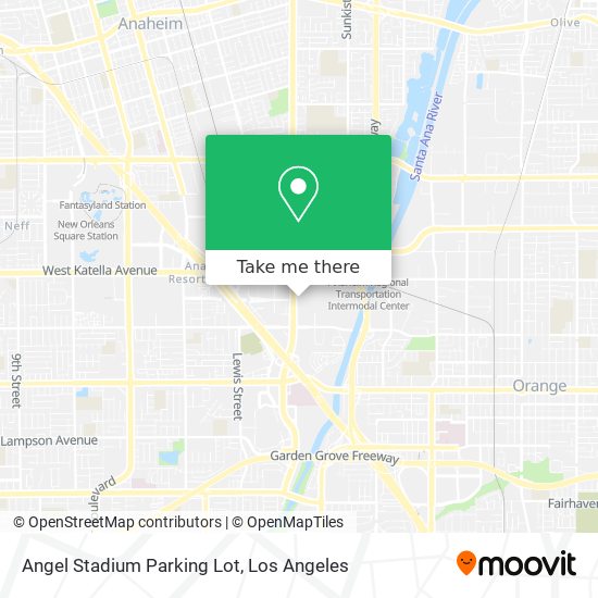 Mapa de Angel Stadium Parking Lot