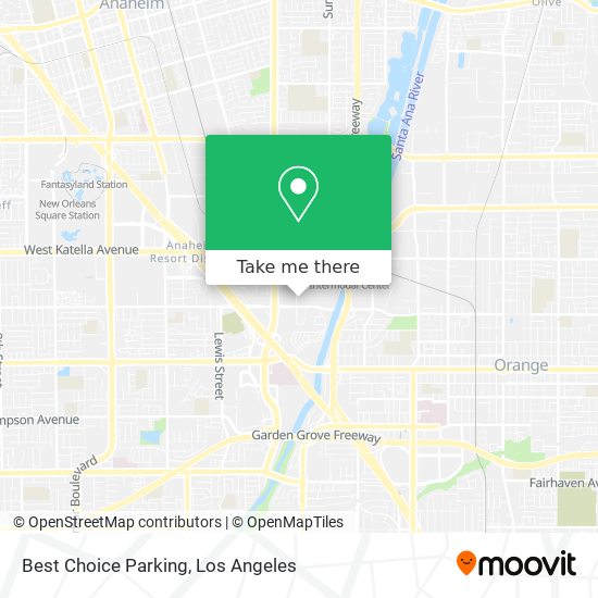 Best Choice Parking map