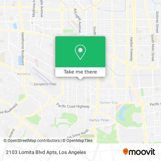 2103 Lomita Blvd Apts map