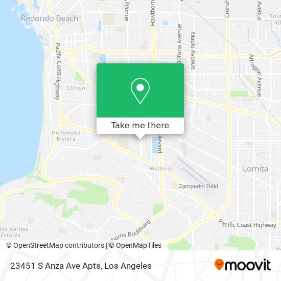 23451 S Anza Ave Apts map