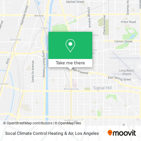 Socal Climate Control Heating & Air map