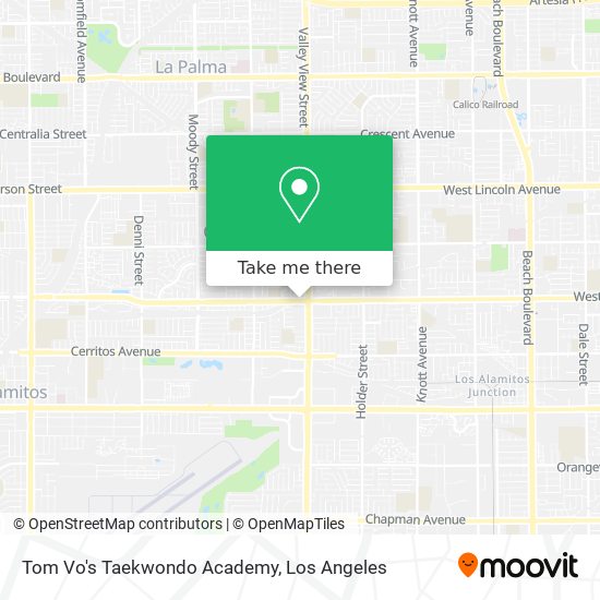 Tom Vo's Taekwondo Academy map