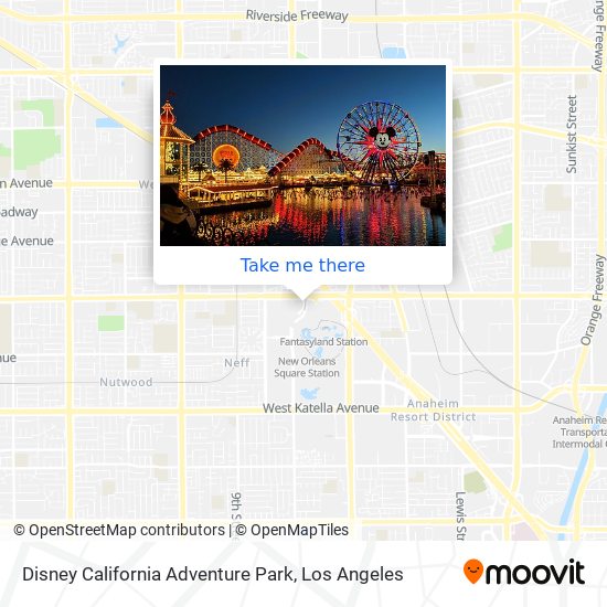 Mapa de Disney California Adventure Park