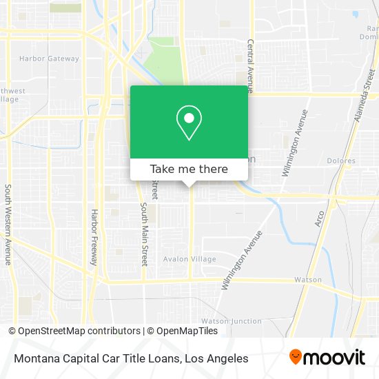 Mapa de Montana Capital Car Title Loans