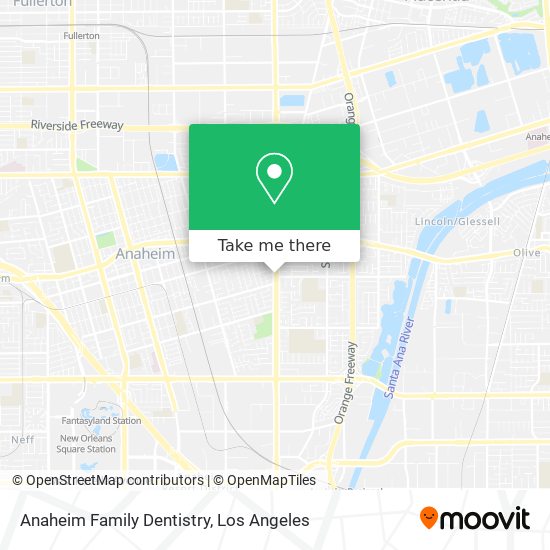 Anaheim Family Dentistry map