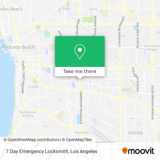 7 Day Emergency Locksmith map