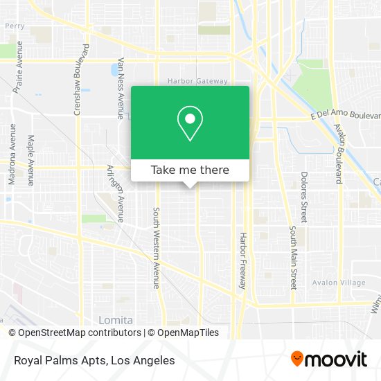 Royal Palms Apts map