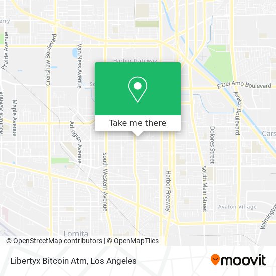 Mapa de Libertyx Bitcoin Atm