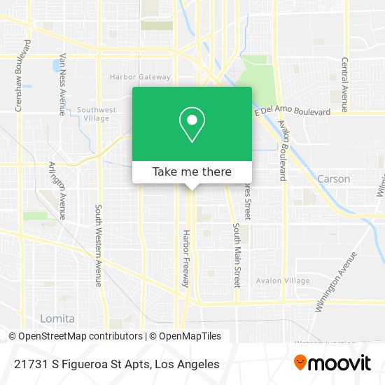 21731 S Figueroa St Apts map