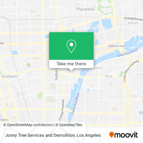 Mapa de Jonny Tree Services and Demolition