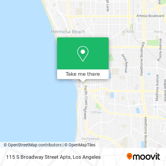 115 S Broadway Street Apts map