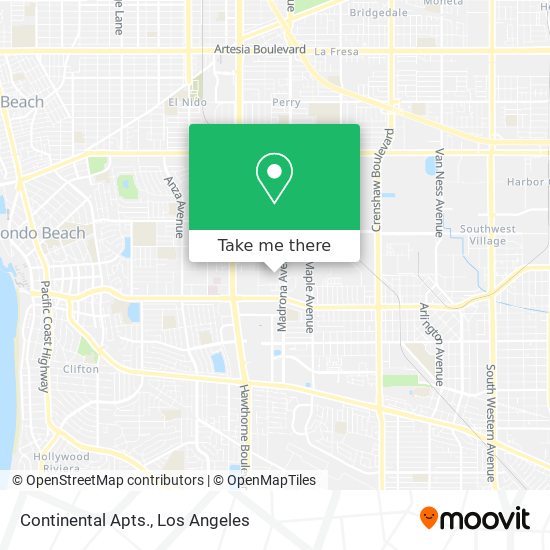 Continental Apts. map