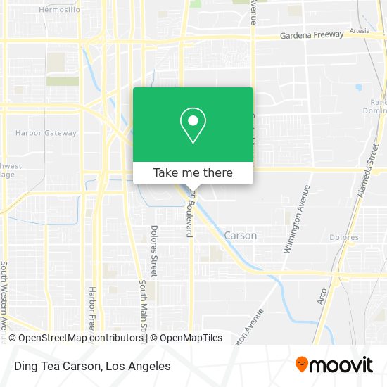 Ding Tea Carson map