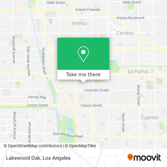 Lakewood Oak map