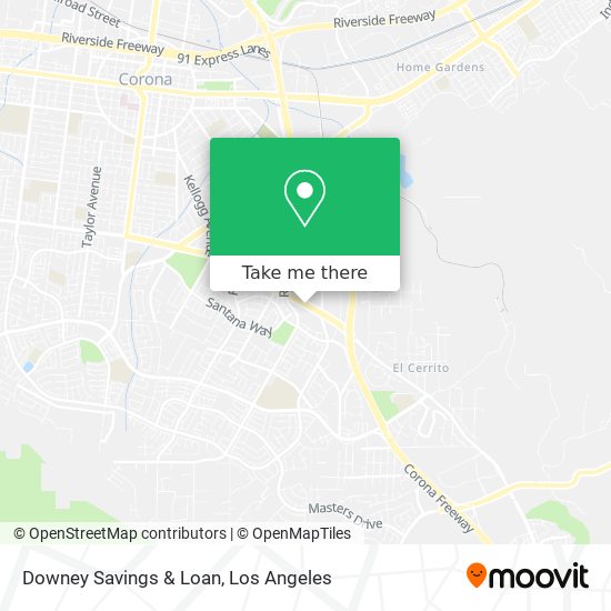 Downey Savings & Loan map