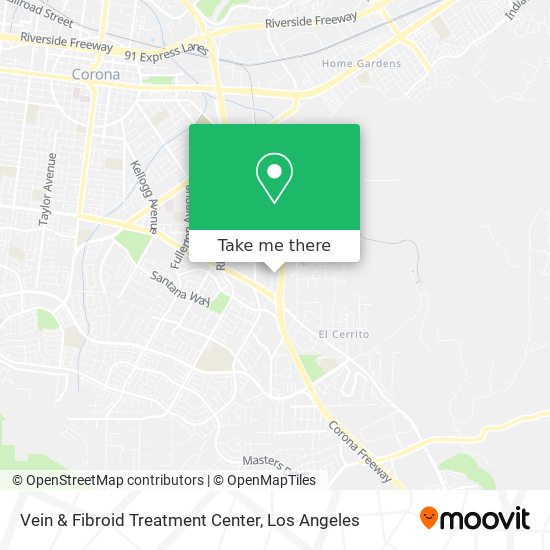 Mapa de Vein & Fibroid Treatment Center