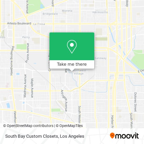 Mapa de South Bay Custom Closets