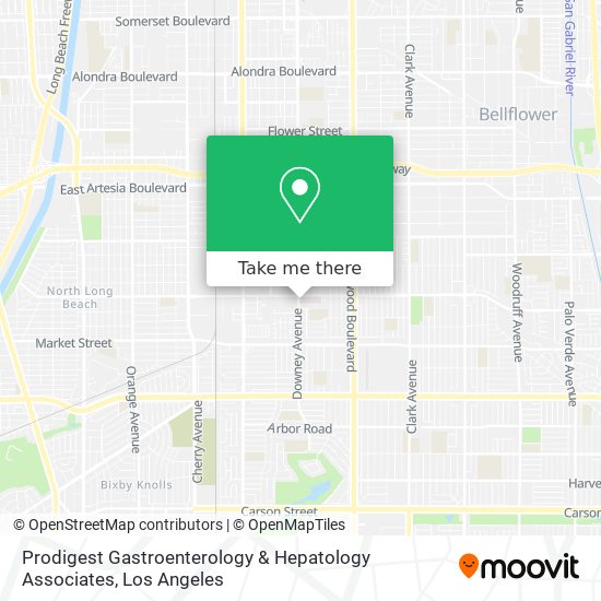 Mapa de Prodigest Gastroenterology & Hepatology Associates