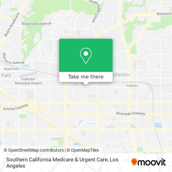 Mapa de Southern California Medcare & Urgent Care