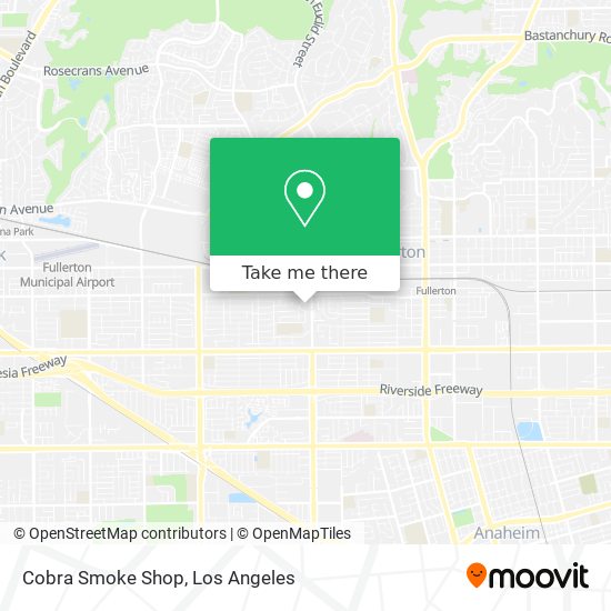Cobra Smoke Shop map